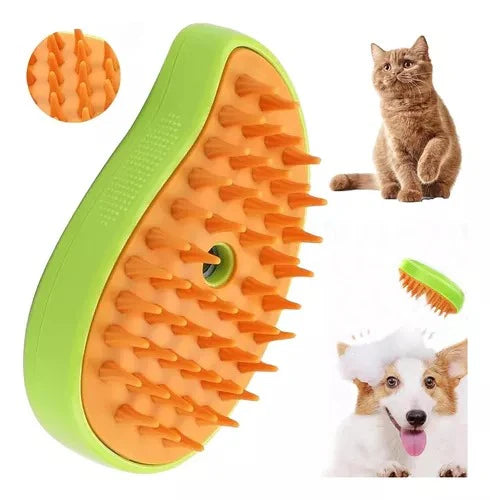 (Pack oferta) 2 Cepillos a vapor 3 en 1 🐶🐱. (Limpia ,desenreda y masajea. Perros y Gatos)